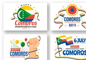 12 Happy Comoros Independence Day Illustration