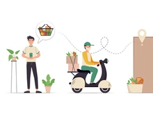 Order delivery illustration