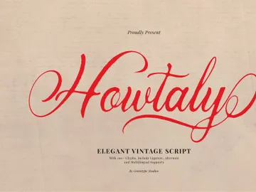 Howtaly | Elegant Vintage Script preview picture