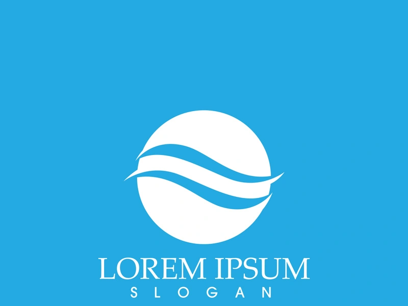 wave icon logo vector image app