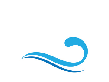 Sea wave logo ocean storm tide waves wavy river vector image preview picture