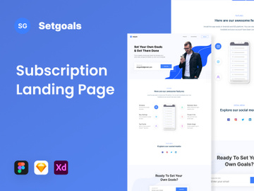 Setgoals - Subscription Landing Page preview picture
