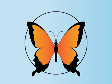 Butterfly logo design preview picture