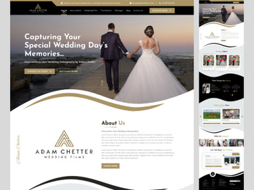 Wedding Videographer Website UI Kit preview picture