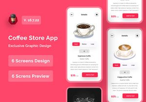 Coffee Store App UI Kits