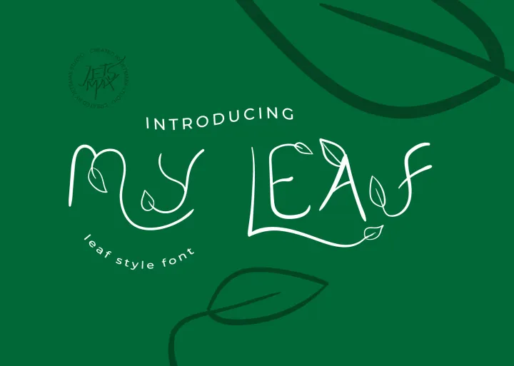 My Leaf - Leaf Stylish Font preview picture