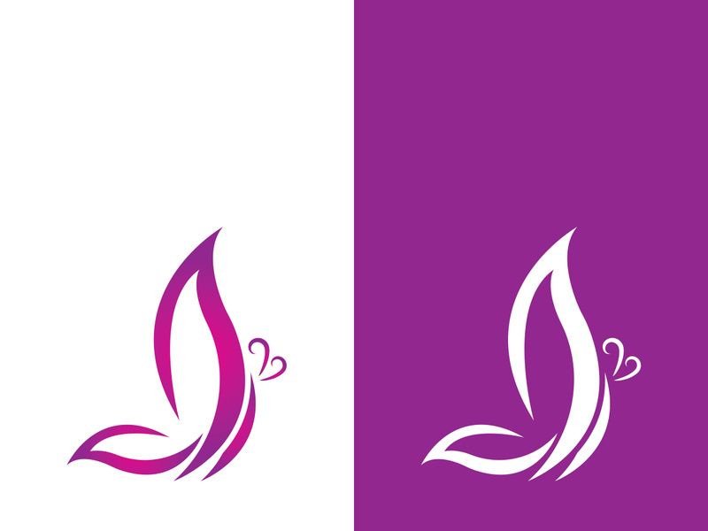 Beauty butterfly vector icon design