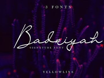 Badriyah Script Font Demo preview picture