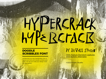 Hypercrack - Scribbles Font