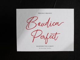 Boudica Perfect | Handwritten Script preview picture