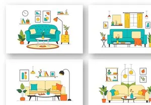 10 Living Room Illustration