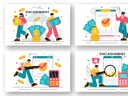 10 Banking Encashment Illustration