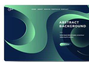 Modern abstract gradient wavy geometric background