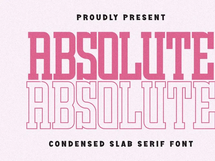 Absolute - Condensed Slab Serif