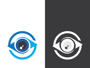 Eye logo icon design template illustration preview picture