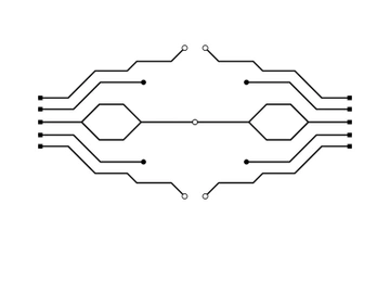 Circuit vector illustration design template preview picture