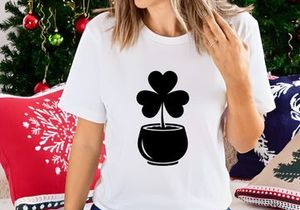 Black minimalist love heart flower in modern pot illustration