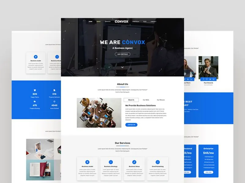 Business Agency HTML Landing Page Template
