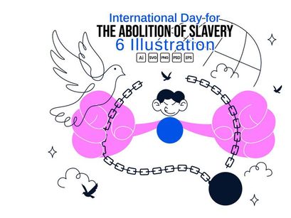 Ilustración del Día Internacional para la Abolición de la Esclavitud
