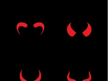 Devil horn Vector icon design illustration Template