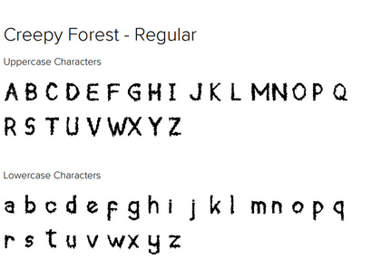Creepy Forest - Free Font