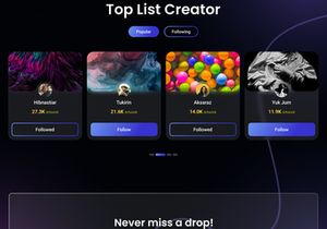 NFT Marketplace Landing page design