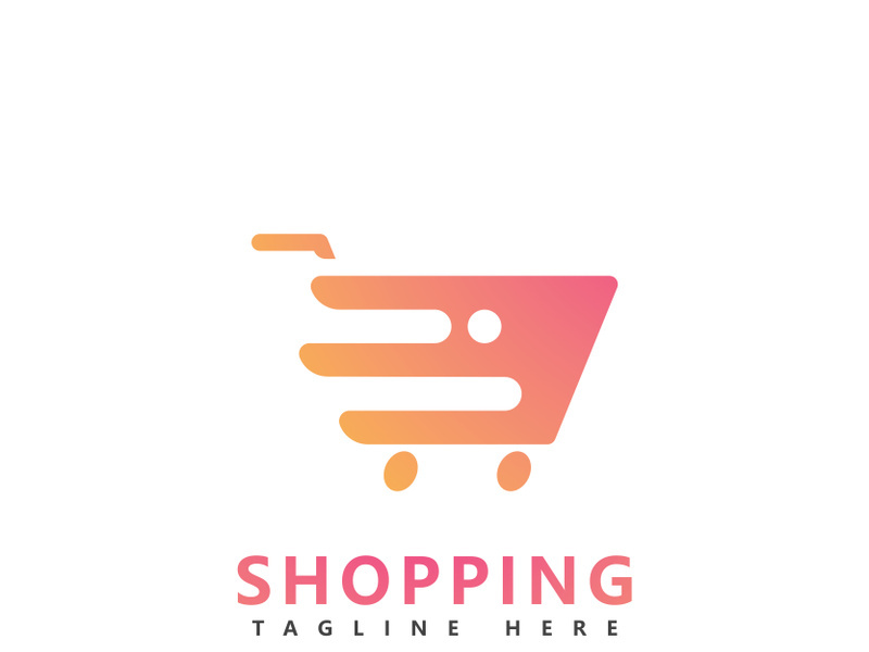 Cart shop logo icon design   Shopping cart illustration vector template