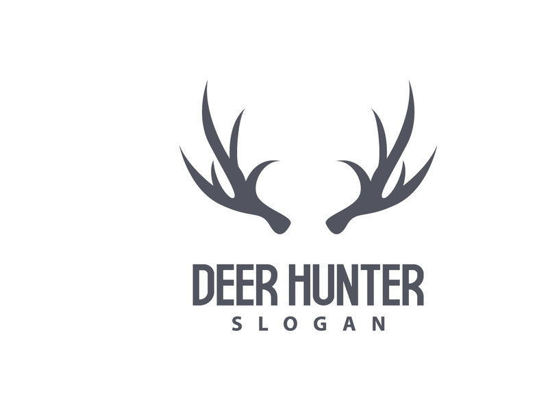 Deer Logo Deer Hunter Vector Forest Animal Design