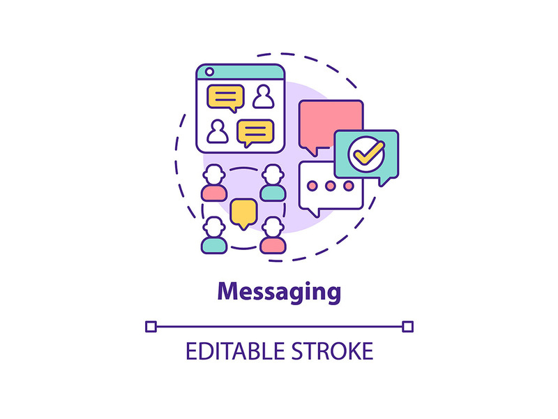 Messaging concept icon