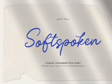 Softspoken | Casual Handwritten Font preview picture