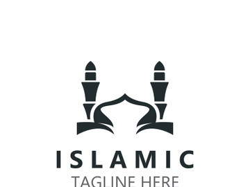 Islamic Mosque Logo design, template Islamic, Islamic Day Ramadan vector graphic creative idea preview picture