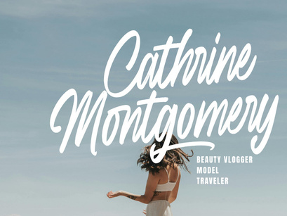 Sweet Cherice casual brush typeface