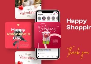 Happy Valentine's Social Media Post Template