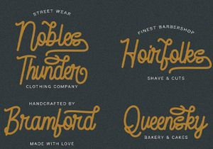 Feri Candi - Monoline Script Font