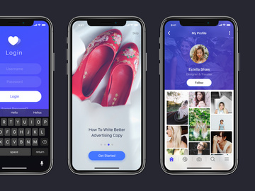 Verb Free UI Kit for iPhone X preview picture