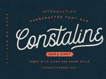 Constaline - Monoline Script & Sans preview picture