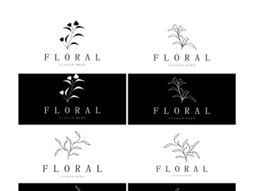 Elegant floral and leaf frame. Delicate botanical vector illustration for labels, spas, corporate identity, and wedding invitations preview picture