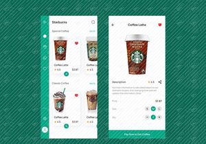 Starbucks Coffee App UI Design - Figma