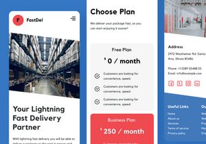 FastDel - Delivery Package Mobile Responsive
