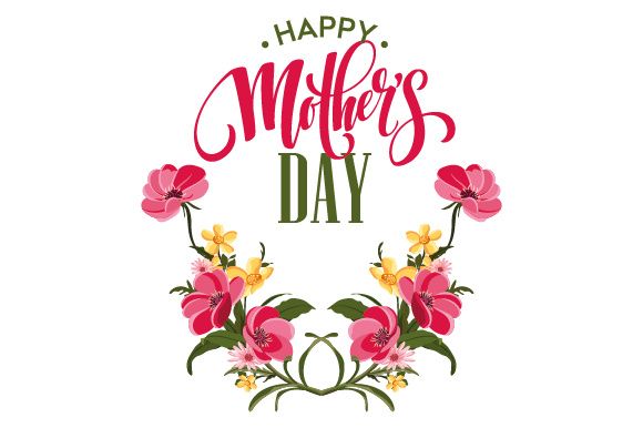 Happy Mother's Day SVG Illustration