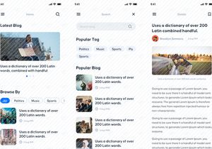Blog News App UI Kit