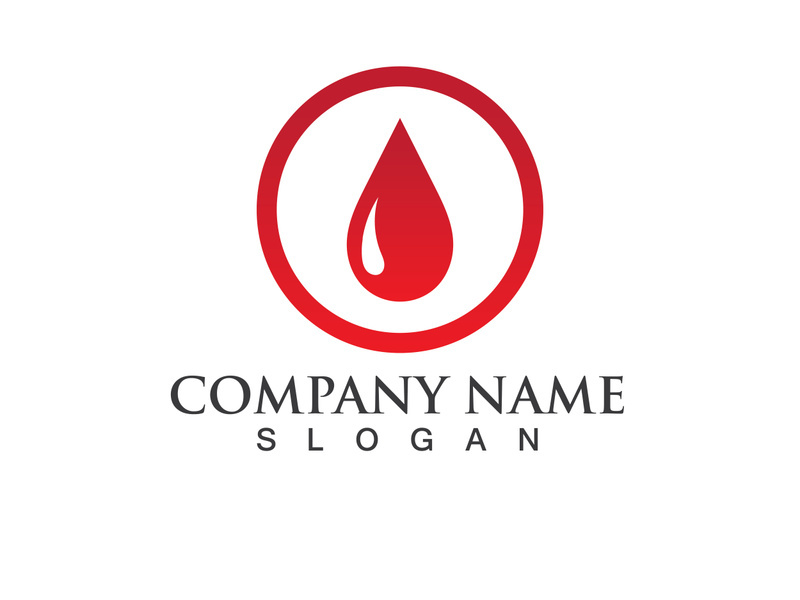 Blood drop donor vector icon