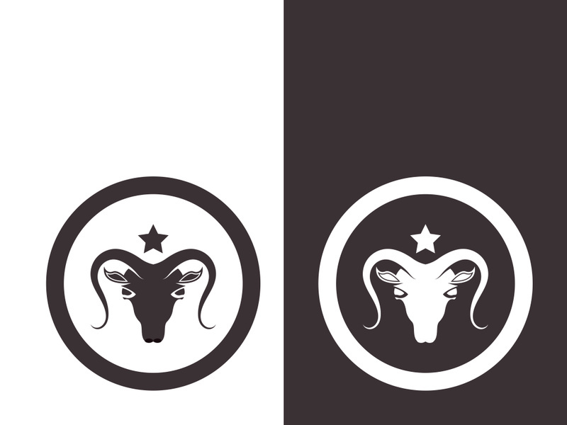Goat logo template vector icon illustration design