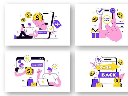 10 Cashback Vector Illustration