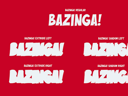 Blazinga! | Comic Layered Font