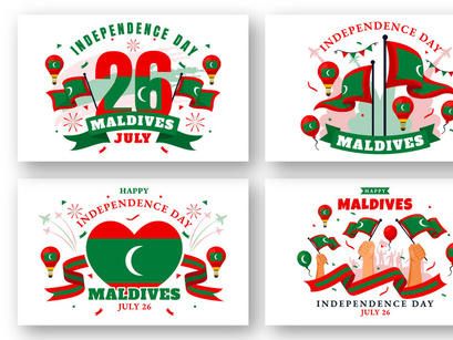 12 Maldives Independence Day Illustration