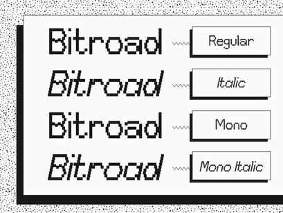 Bitroad Edgy Y2K Pixel Font