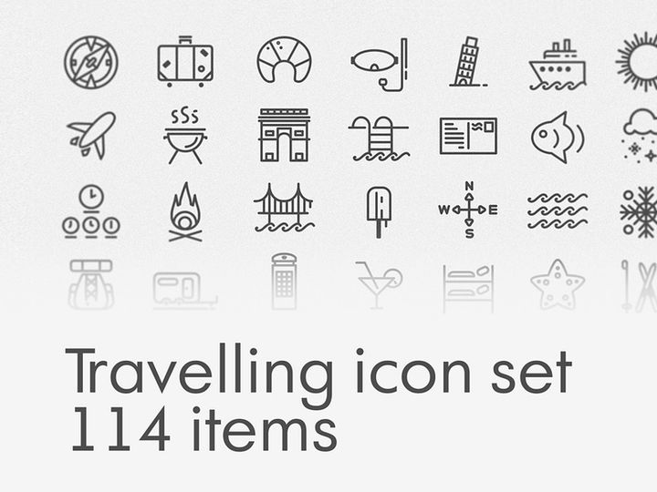 Travelling Icon Set