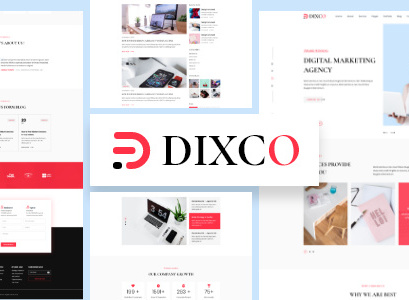 Dixco- Digital Marketing Agency Adobe Xd Template