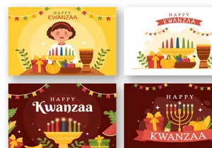 11 Happy Kwanzaa Holiday African Illustration